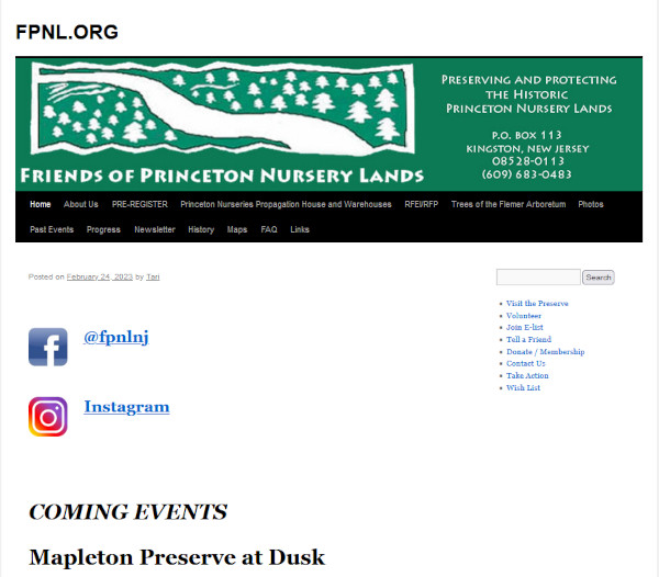Friends of Princeton Nursery Lands